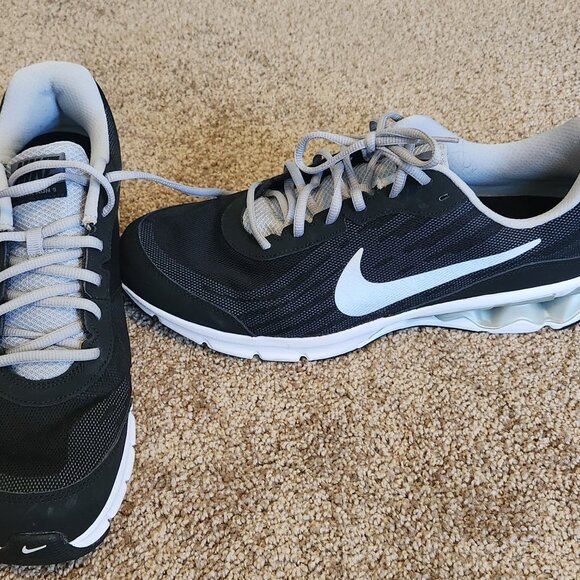 Nike Running Shoes Mens 12 Black Reax Run 9 Mesh Sneakers 653617-002 - Picture 4 of 4